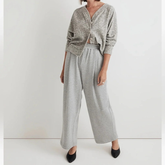 Madewell Brushed Bouclé Gray Raglan Sleeve Cardigan XS - Picture 1 of 5